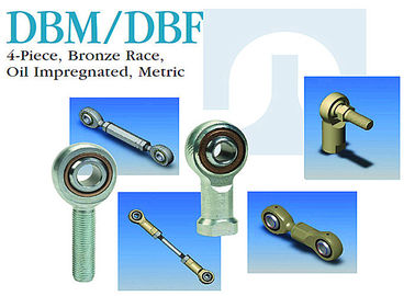 Estremità di Rod dell'acciaio inossidabile DBF/di DBM 4 - colleghi metrico impregnato d'olio della corsa bronzea
