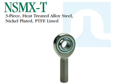 NSMX - Estremità di Rod dell'acciaio inossidabile di precisione di T acciaio legato trattato termicamente di 3 pezzi nichelato