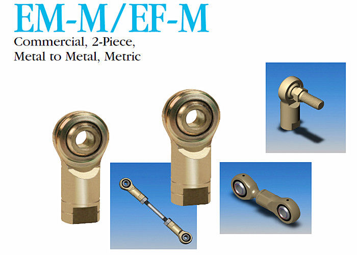 EM - M./E-F - estremità sferica metrica 2-Piece di m. Rod metallo con metallo per costruzione