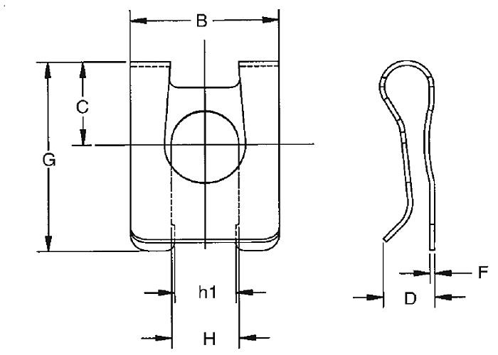 Prodotti di collegamento della clip di perno della forcella dell'acciaio inossidabile di serie di TXLM per agricoltura