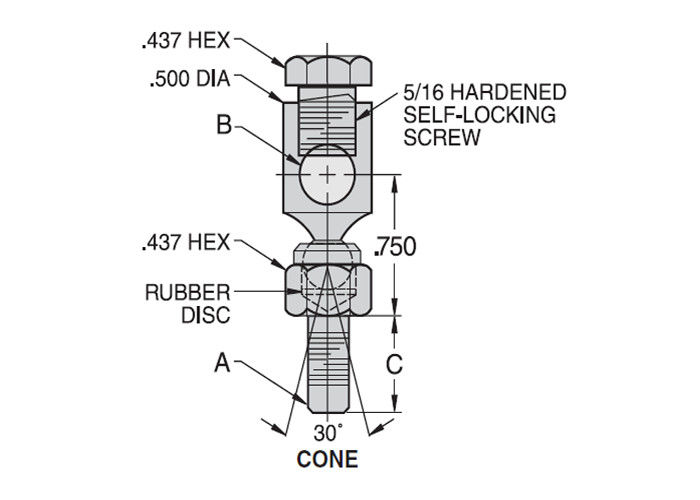 Tipo di prodotti di collegamento del cuscinetto di estremità di Rod della testina sferica della parte girevole DH/di CC resistenza all'usura