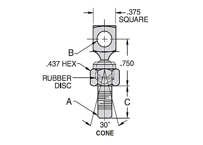 Tipo di prodotti di collegamento del cuscinetto di estremità di Rod della testina sferica della parte girevole DH/di CC resistenza all'usura