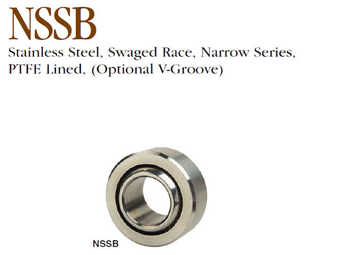 Serie stretta dei cuscinetti sferici dell'acciaio inossidabile di NSSB per attrezzatura medica