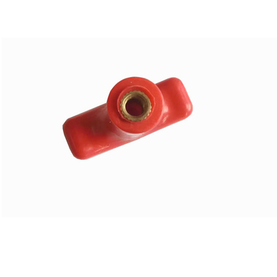 Funzionamento di chiusura Fittings di fine cavo Maniglia in T rosso con inserto a filo in ottone