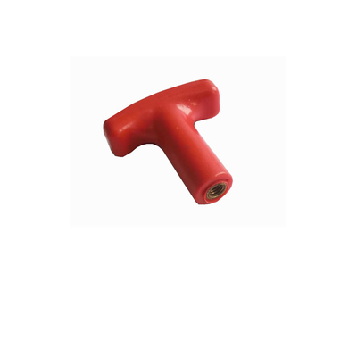 Funzionamento di chiusura Fittings di fine cavo Maniglia in T rosso con inserto a filo in ottone