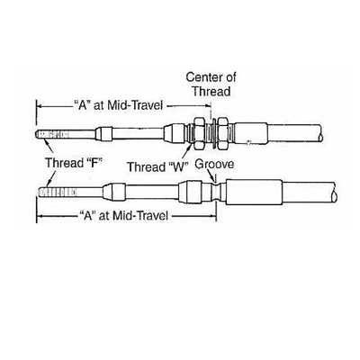 Cavo di controllo in opposizione del comando di Marine Engine Control Cables Trucks della trasmissione