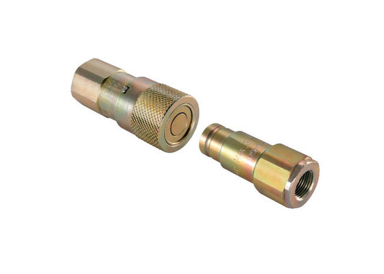 IATF16949 Accoppiatore a faccia piatta in acciaio, 0,25'' Disconnessione rapida a faccia piatta