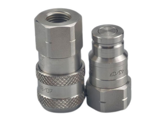 0.5'' ISO16028 NPT Accoppiatore veloce idraulico a faccia piatta