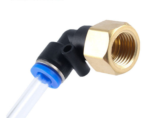 Serie PLF Push Connect Air Fittings tubo pneumatico a 90 gradi gomito maschile 1/4&quot; filo NPT
