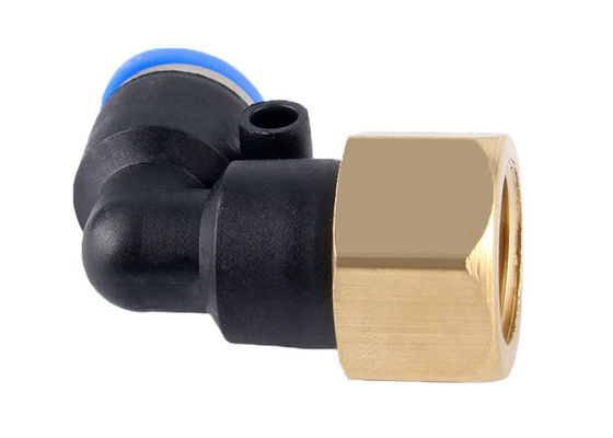 Serie PLF Push Connect Air Fittings tubo pneumatico a 90 gradi gomito maschile 1/4&quot; filo NPT