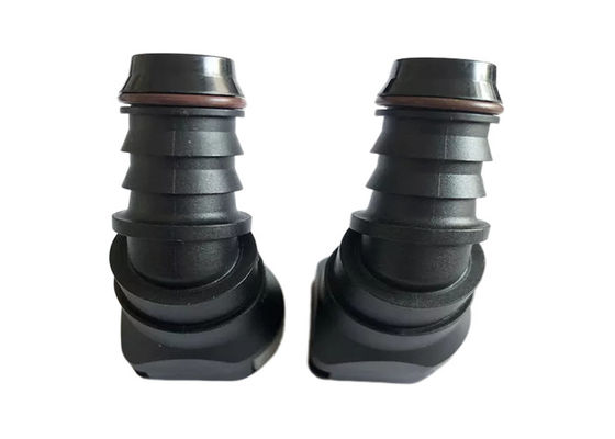 EPDM Fuel Liquid Plastic Quick Connectors 15,82 mm 45 gradi