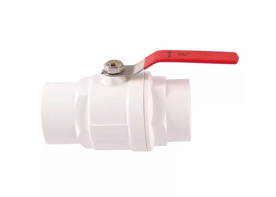1/2"- 4 "ABS Chrome inserire PVC due pezzi Valvola a sfera Maniglia in acciaio inossidabile