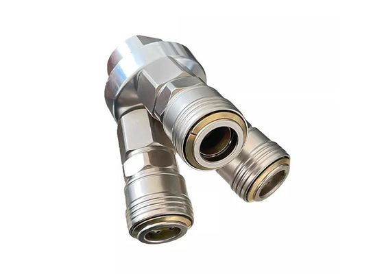 Pneumatico circolare a tre vie, giunto a presa rapida, auto bloccante di tipo C per compressore d'aria