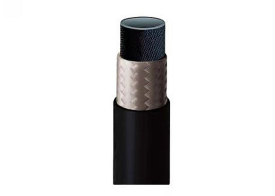 Tubo di gomma intrecciato rinforzato con fibre 3.4MPa Tubo di gomma sintetica