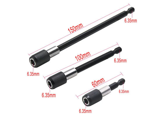 1/4 di pollice testa di estensione bastone batch cacciavite magnetico leva di trasferimento rapido auto bloccaggio di estensione bastone 150mm utensili manuali