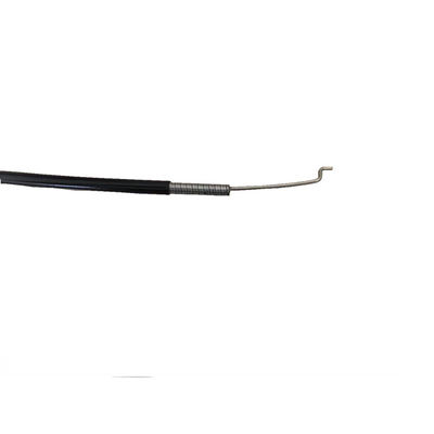 Assemblaggio di cavi con maniglia nera rotonda 940 mm Lungo 76 mm Viaggio SS316 Fuso di filo condotto nero