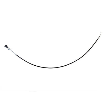 Assemblaggio di cavi con maniglia nera rotonda 940 mm Lungo 76 mm Viaggio SS316 Fuso di filo condotto nero