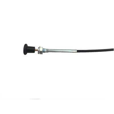 Assemblaggio di cavi con maniglia nera rotonda 940 mm Lungo 76 mm Viaggio SS316 Fuso di filo condotto nero