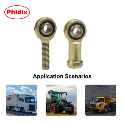 Serie MMJ-M/FJ-M per viti a sfera a filo metrico ∙ ∙ Autolubrificante pista di nylon con sfera placcata in nichel e rivestimento di dicromato giallo ∙ ∙ a basso attritoProgettazione resistente alla corrosione/all'usura per la robotica e le macchine