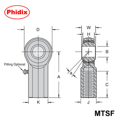 MTSM/MTSF Serie Metallo-Metallo Fermini di Righe ∙ ∙ ∙ Cuscinetti ad alta precisione per applicazioni industriali