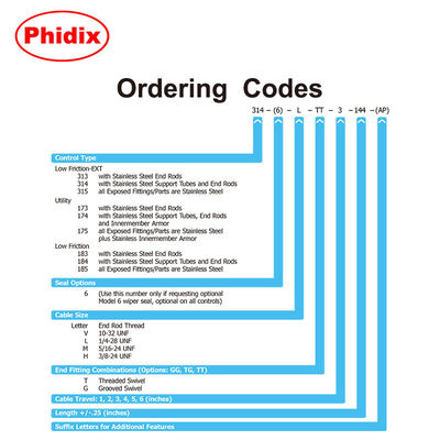 Cable di controllo meccanico in acciaio inossidabile Push Pull Gear Shift Cable OEM disponibile