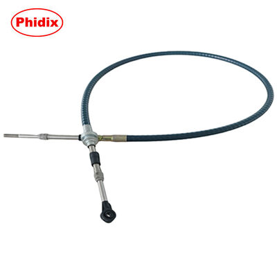 Heavy-Duty Push-Pull Control Cable Assembly With Adjustable Junction And Rod End Fittings