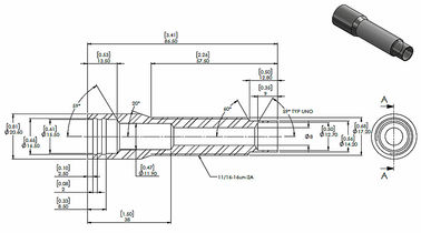 Fittings di fine cavo ad alta precisione MD tappo di condotto a filo con filo UNF 11/16