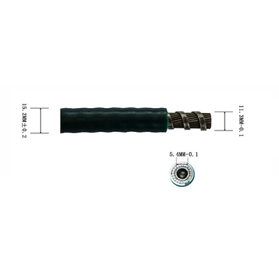 Diverse scelte PE/PU/PVC alloggiamento flessibile cavi push-pull casing esterno anti-alta e bassa temperatura
