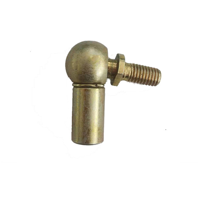 Connessione ad angolo placcata in zinco M8 Connessione a sfera / Connessione a sfera a punta di canna femminile Dimensione personalizzata