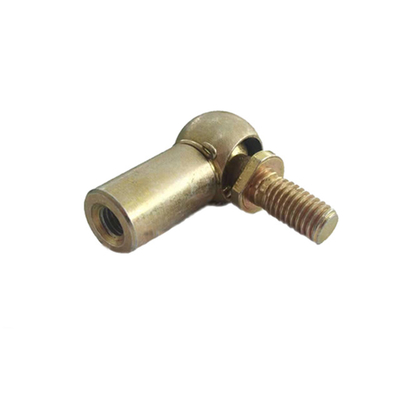 Connessione ad angolo placcata in zinco M8 Connessione a sfera / Connessione a sfera a punta di canna femminile Dimensione personalizzata